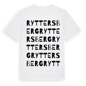 Ryttersberg ordlek t-shirt – ekologisk bomull t-shirt från Pinshirt