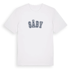Säby college t-shirt – ekologisk bomull t-shirt från Pinshirt