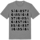 Mid Heather Gray t-shirt med Sågarstugan ordlek t-shirt
