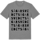 Mid Heather Gray t-shirt med Sågarsvedet ordlek t-shirt