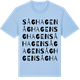 Blue Soul t-shirt med Såghagen ordlek t-shirt