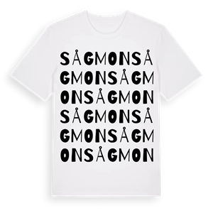 Sågmon ordlek t-shirt – ekologisk bomull t-shirt från Pinshirt