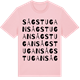 Pink Cotton t-shirt med Sågstugan ordlek t-shirt
