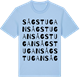 Blue Soul t-shirt med Sågstugan ordlek t-shirt
