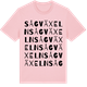 Pink Cotton t-shirt med Sågväxeln ordlek t-shirt