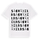 White t-shirt med Sågväxeln ordlek t-shirt