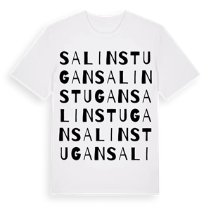 Salinstugan ordlek t-shirt – ekologisk bomull t-shirt från Pinshirt