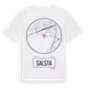 White t-shirt med Salsta t-shirt