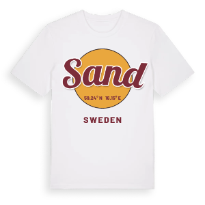 Sand cirkel t-shirt – ekologisk bomull t-shirt från Pinshirt