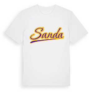 Sanda baseball t-shirt – ekologisk bomull t-shirt från Pinshirt