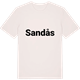 Vintage White t-shirt med Sandås fetstil t-shirt