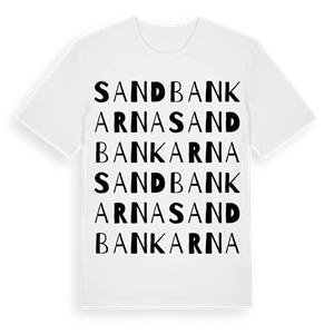 Sandbankarna ordlek t-shirt – ekologisk bomull t-shirt från Pinshirt