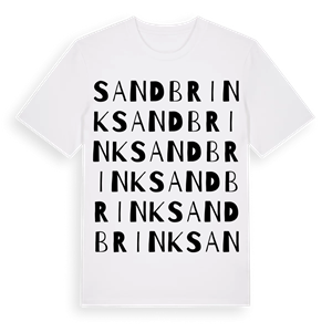 Sandbrink ordlek t-shirt – ekologisk bomull t-shirt från Pinshirt