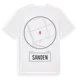 White t-shirt med Sanden t-shirt