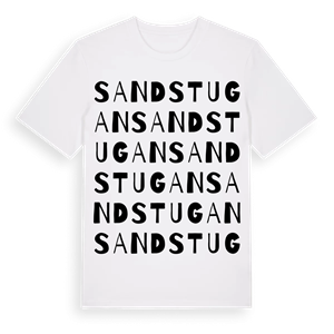Sandstugan ordlek t-shirt – ekologisk bomull t-shirt från Pinshirt