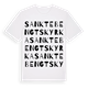 White t-shirt med Sankte Bengts kyrka ordlek t-shirt
