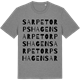 Mid Heather Gray t-shirt med Sarpetorpshagen ordlek t-shirt
