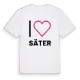 Jag älskar Säter t-shirt stort tryck