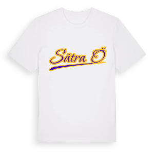 Sätra ö baseball t-shirt – ekologisk bomull t-shirt från Pinshirt