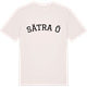 Vintage White t-shirt med Sätra ö böjd t-shirt
