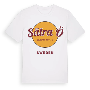 Sätra ö cirkel t-shirt – ekologisk bomull t-shirt från Pinshirt