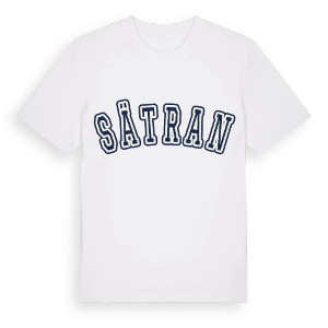 Sätran college t-shirt – ekologisk bomull t-shirt från Pinshirt