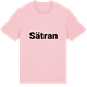 Pink Cotton t-shirt med Sätran fetstil t-shirt