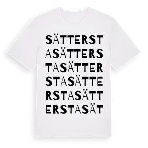 Sättersta ordlek t-shirt – ekologisk bomull t-shirt från Pinshirt
