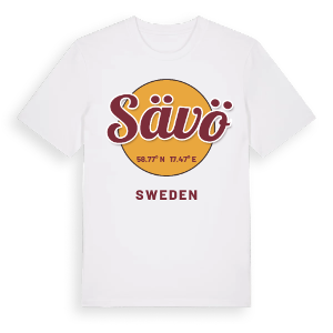 Sävö cirkel t-shirt – ekologisk bomull t-shirt från Pinshirt