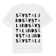White t-shirt med Sävstalund ordlek t-shirt