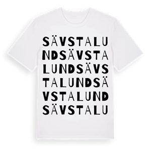 Sävstalund ordlek t-shirt – ekologisk bomull t-shirt från Pinshirt