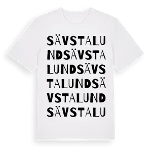 Sävstalund ordlek t-shirt – ekologisk bomull t-shirt från Pinshirt