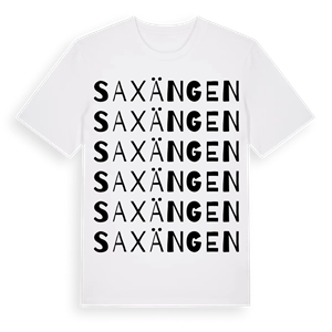 Saxängen ordlek t-shirt – ekologisk bomull t-shirt från Pinshirt