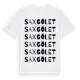 White t-shirt med Saxgölet ordlek t-shirt