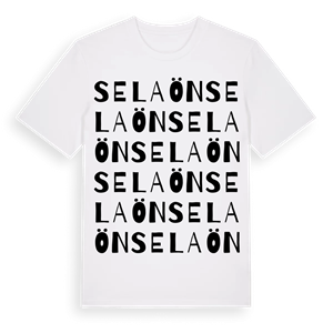 Selaön ordlek t-shirt – ekologisk bomull t-shirt från Pinshirt