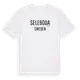 White t-shirt med Seleboda i Sverige t-shirt