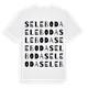 White t-shirt med Seleboda ordlek t-shirt