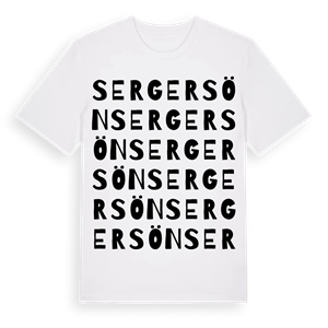 Sergersön ordlek t-shirt – ekologisk bomull t-shirt från Pinshirt