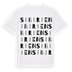White t-shirt med Sibirien ordlek t-shirt