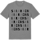 Mid Heather Gray t-shirt med Sibirien ordlek t-shirt