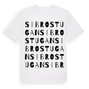 Sibrostugan ordlek t-shirt – ekologisk bomull t-shirt från Pinshirt