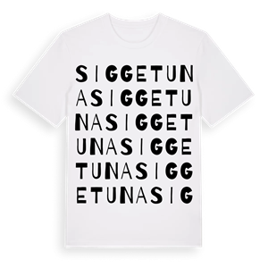 Siggetuna ordlek t-shirt – ekologisk bomull t-shirt från Pinshirt