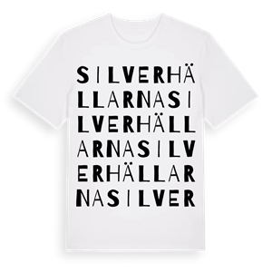 Silverhällarna ordlek t-shirt – ekologisk bomull t-shirt från Pinshirt
