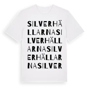 Silverhällarna ordlek t-shirt – ekologisk bomull t-shirt från Pinshirt