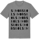 Mid Heather Gray t-shirt med Simonsbol ordlek t-shirt