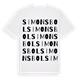 Simonsbol ordlek t-shirt