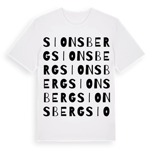 Sionsberg ordlek t-shirt – ekologisk bomull t-shirt från Pinshirt