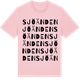Pink Cotton t-shirt med Sjöänden ordlek t-shirt