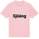 Pink Cotton t-shirt med Sjöäng fetstil t-shirt