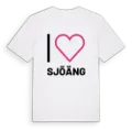 Jag älskar Sjöäng t-shirt stort tryck